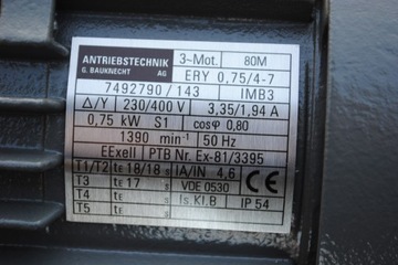 Электродвигатель 0,75 кВт. 1390 об/мин..