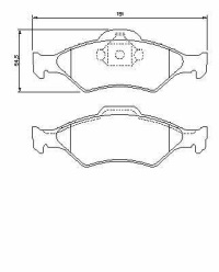фото thumb №2, Гальмівні колодки гальмівний. ford fiesta, ka 00-