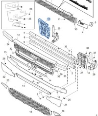 фото thumb №4, Кронштейн решётка scania r500 2017 правый