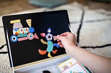 Магнитный пазл Magnetibook Shapes - развивающая игрушка, 3+, Janod