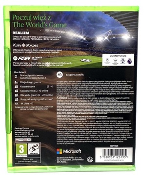 Gra EA Sports FC 24 XBOX SERIES X / XBOX ONE - PL