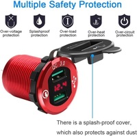 фото thumb №6, Usb 3.0 роз'єм do ?adowania, водонепроникний прикурювач автомобільна usb