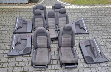 фото thumb №8, Vw touran i 7 человек комплект сидений 3 rzędy обшивки дверь