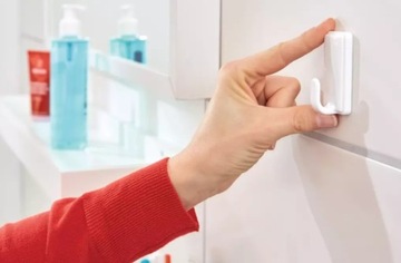 Крючок самоклеящийся TESA, классический хром, большой 58051 2 шт. 2 кг.