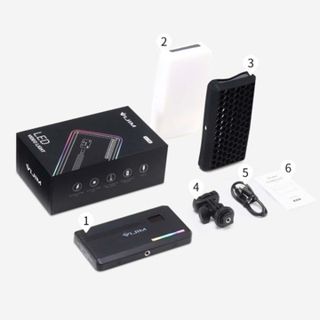 Светодиодная лампа Ulanzi VL196 RGB, аккумулятор 3000 мАч