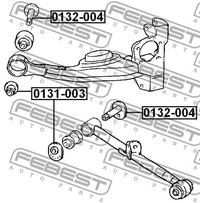 фото thumb №3, 0132-004 febest втулка з mimośrodem toyota rav4 ac