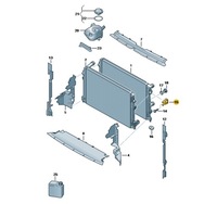 фото thumb №11, Оригинальные кронштейн радиатора vw audi seat skoda