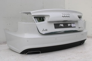 фото thumb №11, Audi a6 sedan зад бампер задний крышка багажника 4g 4g5 лампы 2y2y ls9r белый