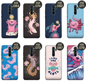 Случай для Xiaomi Redmi Примечание 8 Pro Patters Axolotl Axolotl с корпусом аксолотла
