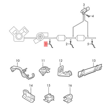 фото thumb №4, Лямбда-зонд передний катализатор vw audi seat skoda es21181-12b1 delphi