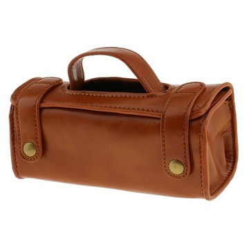 .Tocdo PU Leather Cosmetic Bag for Shaving Brush
