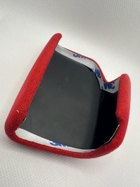 фото thumb №8, Накладка кожа alcantara na домкрат do переключения передач audi красный