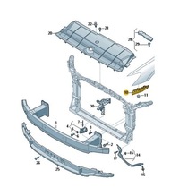 фото thumb №1, Крепление держатель бампера перед audi a7 c8 левый оригинал od aso