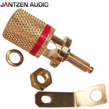 Разъем динамика Jantzen M4/8 мм / позолоченный / пара
