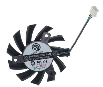 Вентилятор MSI R5770 Hawk HD5770 65 мм 4-контактный 6,5 см