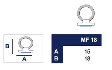 MF18 ПРОКЛАДКА УНИВЕРСАЛЬНАЯ САМОКЛЕЯЩАЯСЯ 15x18 мм