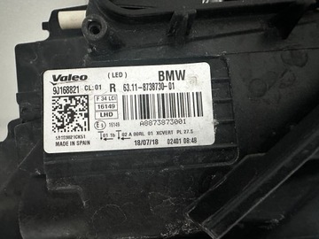 фото thumb №6, Bmw 3 f34 lci адаптивный gt правая led 8738730 eu