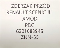 Новый оригинальный бампер перед renault scenic 3 3 xmod , 4x pdc Доставка, фото thumb