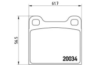 фото thumb №2, Brembo p 59 001 набор тормозных колодок тормозных, тормоза дисковые