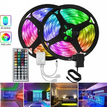 Набор светодиодных лампочек RGB 5050 BLUETOOTH длиной 20 м.