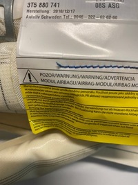 фото thumb №5, Шторка безопасности air bag левая skoda superb 2 ii sedan śląsk