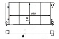 Купити Радіатор vw golf2 1,6 behr hella, фото thumb