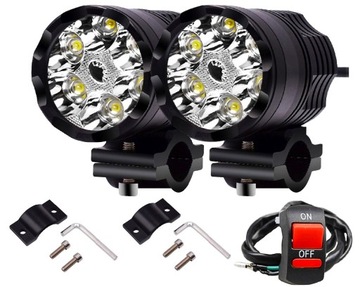 2 X ПРОТИВОТУМАНКА ФАРА 6 LED (СВЕТОДИОД ) CREE XML2 + ВЫКЛЮЧАТЕЛЬ