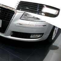 фото thumb №9, Premium решітка решітка ліва audi a8 d3 08-10r. отвір протитуманні фари хром чорний