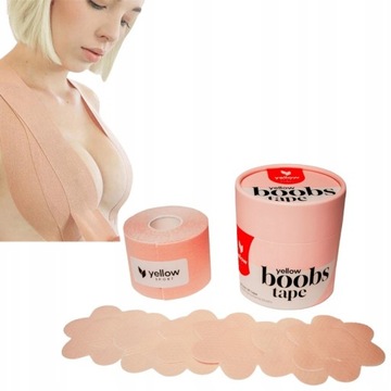 YellowBOOBS TAPE Лента для поддержания груди 5см х 5м + 6 накладок для груди