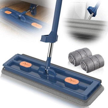 MOP PŁASKI DO MYCIA PODŁOGI NIEKAPIĄCY +2 zapas