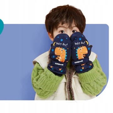 RĘKAWICZKI jednopalczaste DLA DZIECI NARCIARSKIE 3-5 lat Winter Gloves