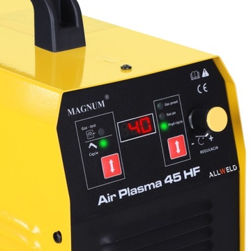 ПЛАЗМЕННЫЙ РЕЗАК PLAZMA MAGNUM AIR PLASMA 45 HF 40A 15MM 230V IGBT ALU