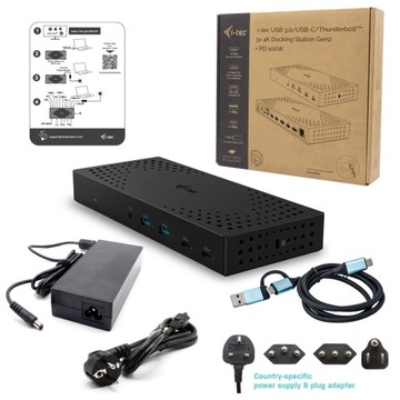 Stacja dokująca USB 3.0 / USB-C / Thunderbolt, 3+