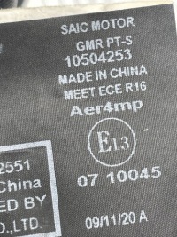 фото thumb №10, Mg oem номер 10504253 zs ev pas безопасности левое зад