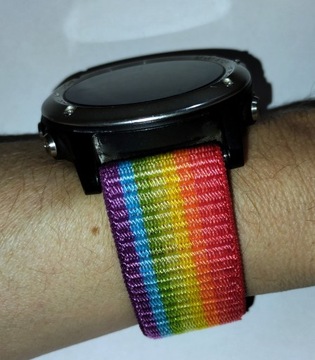 Garmin Fenix ​​Enduro 22 26 мм нейлоновый ремешок Rainbow