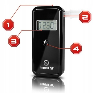 Алкотестер AL 9000 LITE PRECISION, СЕНСОР QMOL 3.0 + 10 Мундштуков И КОРПУС