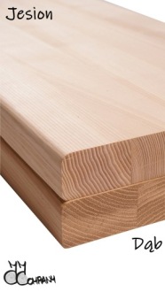 Лестница из ясеня «Змеянки», готовая к лакировке, столешницы 135x20x4 см