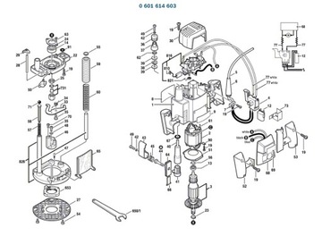 Regulator prędkości Frezarka BOSCH GOF900CE 603