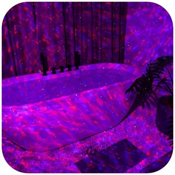 PROJEKTOR GWIAZD NIEBA LAMPKA NOCNA LED USB C RZUTNIK DLA DZIECI RGB +PILOT