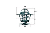 Mahle tx 13 71d термостат, середина охлаждающий Цена, фото thumb