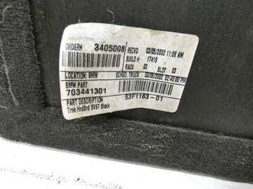 фото thumb №7, Bmw x5 e53 пол багажника обивка чёрная обивка