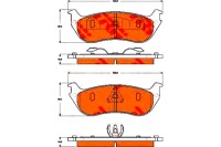 фото thumb №1, Trw тормозные колодки тормозные ford задняя explorer 4,0-4,6 4wd