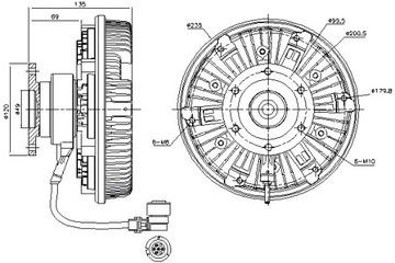 фото thumb №2, Сцепление вентилятора радиатор mercedes actros mp2 mp3
