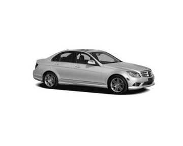 Накладка на бампер Mercedes C class W204 2007-11 L
