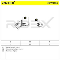 фото thumb №6, Датчик, скорость вращательная колеса ridex 412w0766