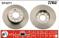 фото thumb №3, Гальмівні диски гальмівні колодки задня trw vw scirocco iii