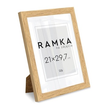Ramka na zdjęcia 21x29,7 cm z podpórką Brzoza
