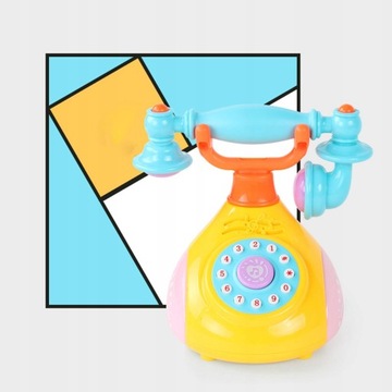 Игрушечный телефон с музыкой и подсветкой для