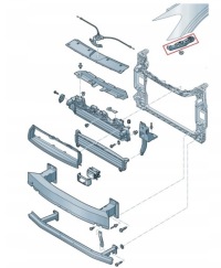 Audi e-tron 2018- направляющие бампера перед левый + правый 4ke оригинал Цена, фото thumb