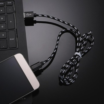 3 M dzianina w kratę Micro USB, ładowanie synchronizacji danych